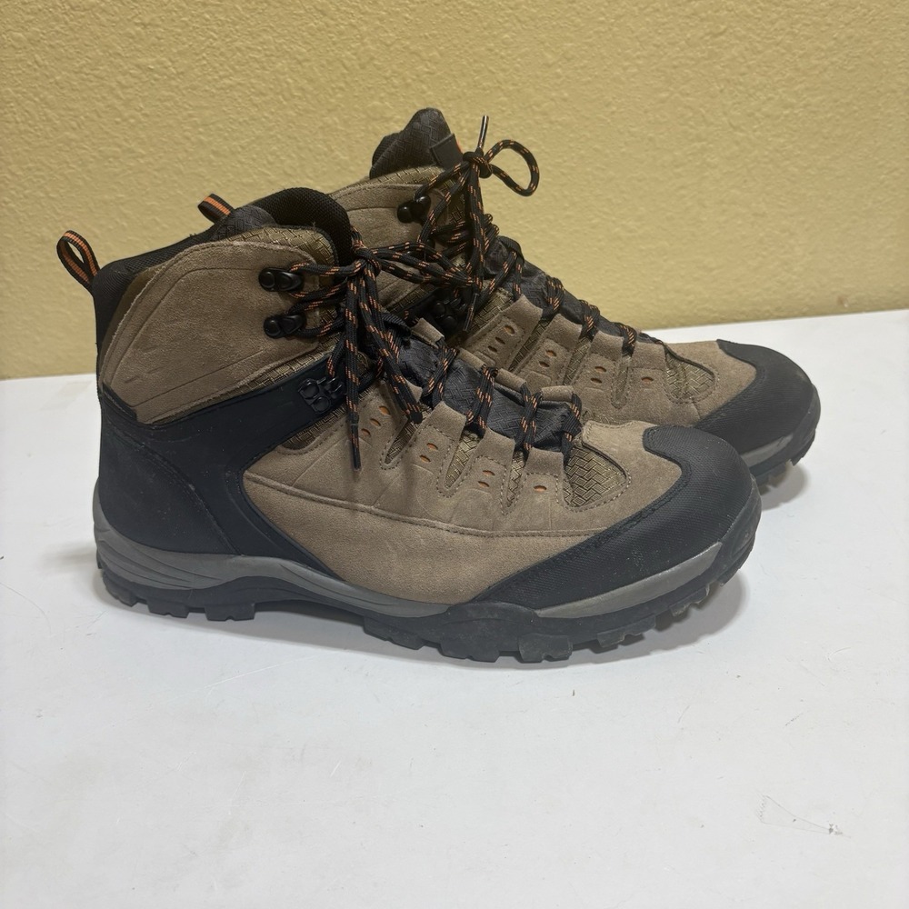Magellan Outdoors Highpoint Hiking Boots Mens 13D Waterproof Brown Leather Trail